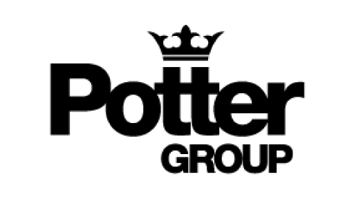 pge-black-logo potter group DJs logo